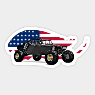 Baja Buggy USA Print Sticker